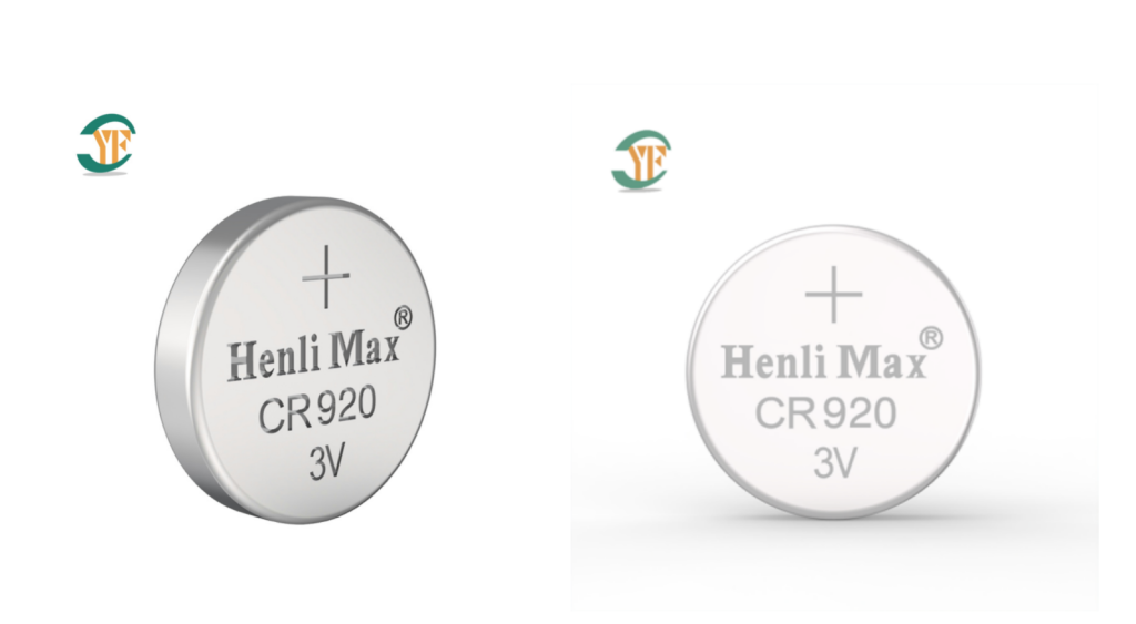CR920 lithium button battery for low power electronic devices