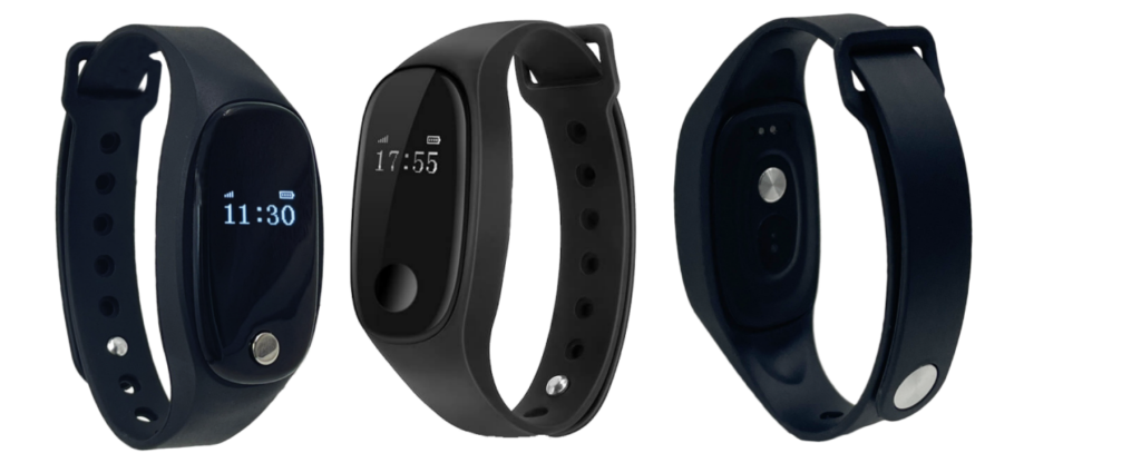 Oviphone smart bracelet with GPS positioning, health monitoring and RFID support