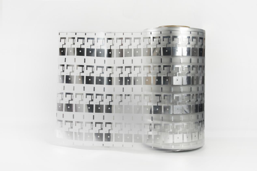 RFID aluminum antenna for RFID label production