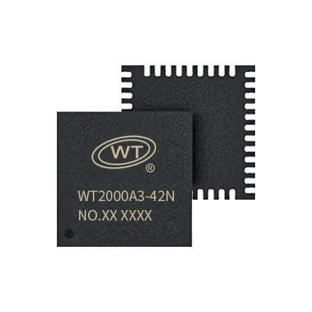 WT2000A3-42N professional audio recording chip with high SNR and DSP