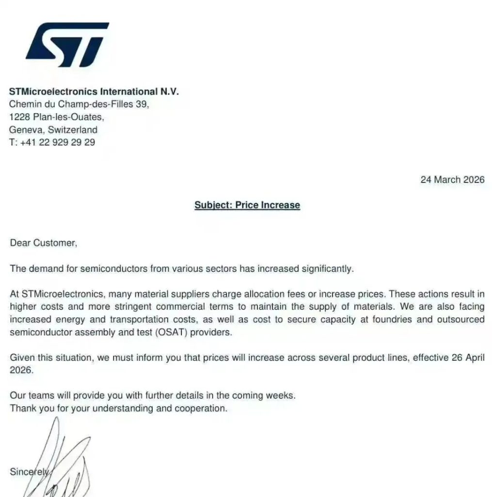 STMicroelectronics semiconductor chips and NFC technology concept