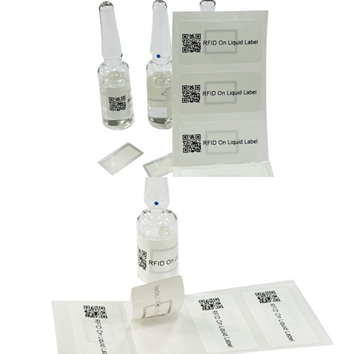 RFID anti-liquid test tube label for healthcare and laboratory sample tracking