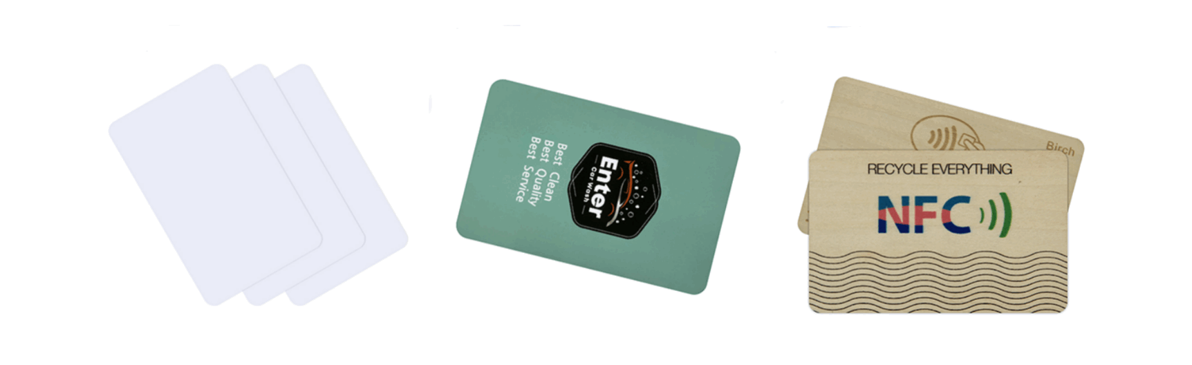 Custom RFID smart cards PVC wood NFC cards manufacturer CardCube
