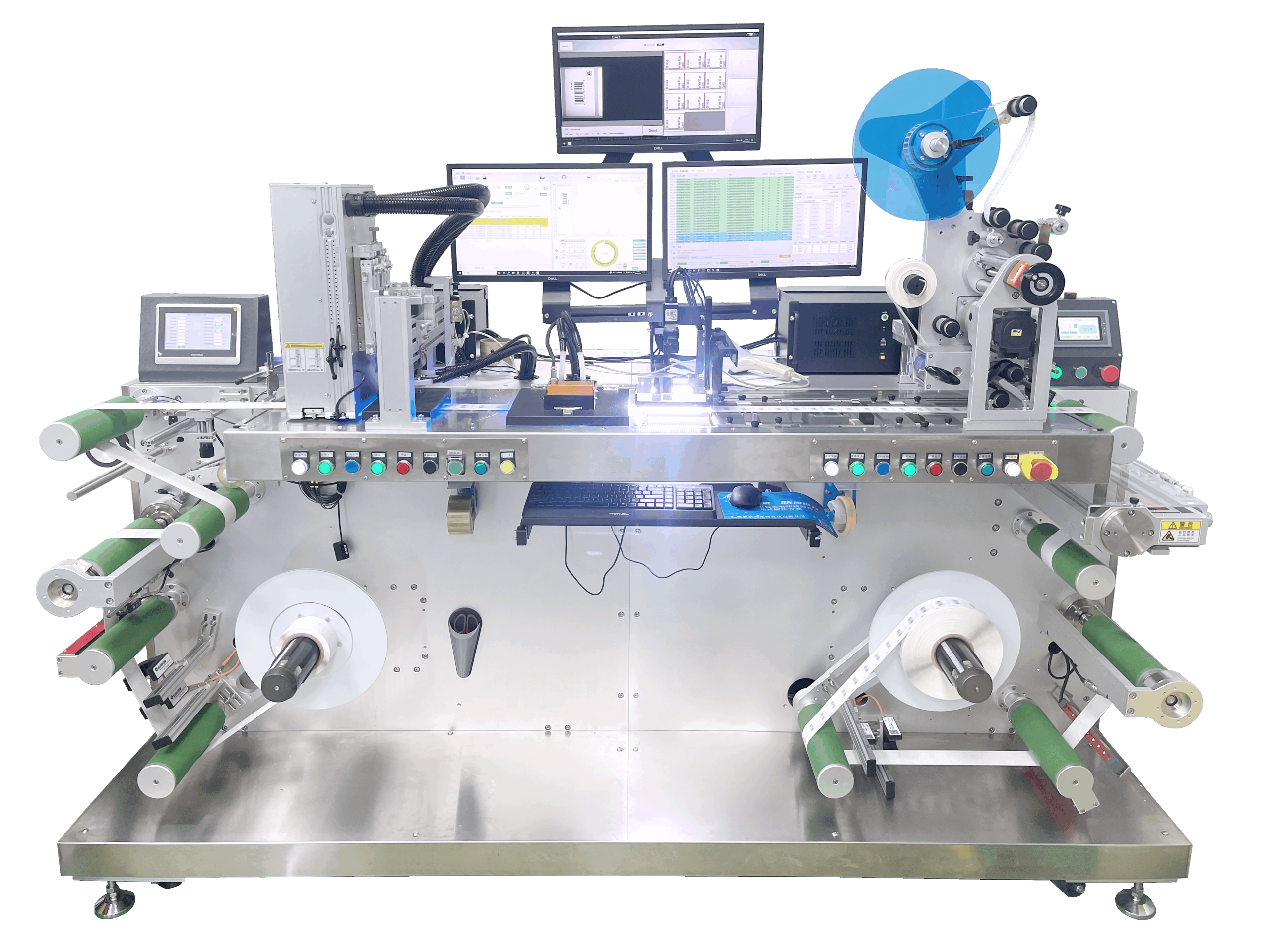 RFID roll label UV printing and encoding detecting machine RIM-200