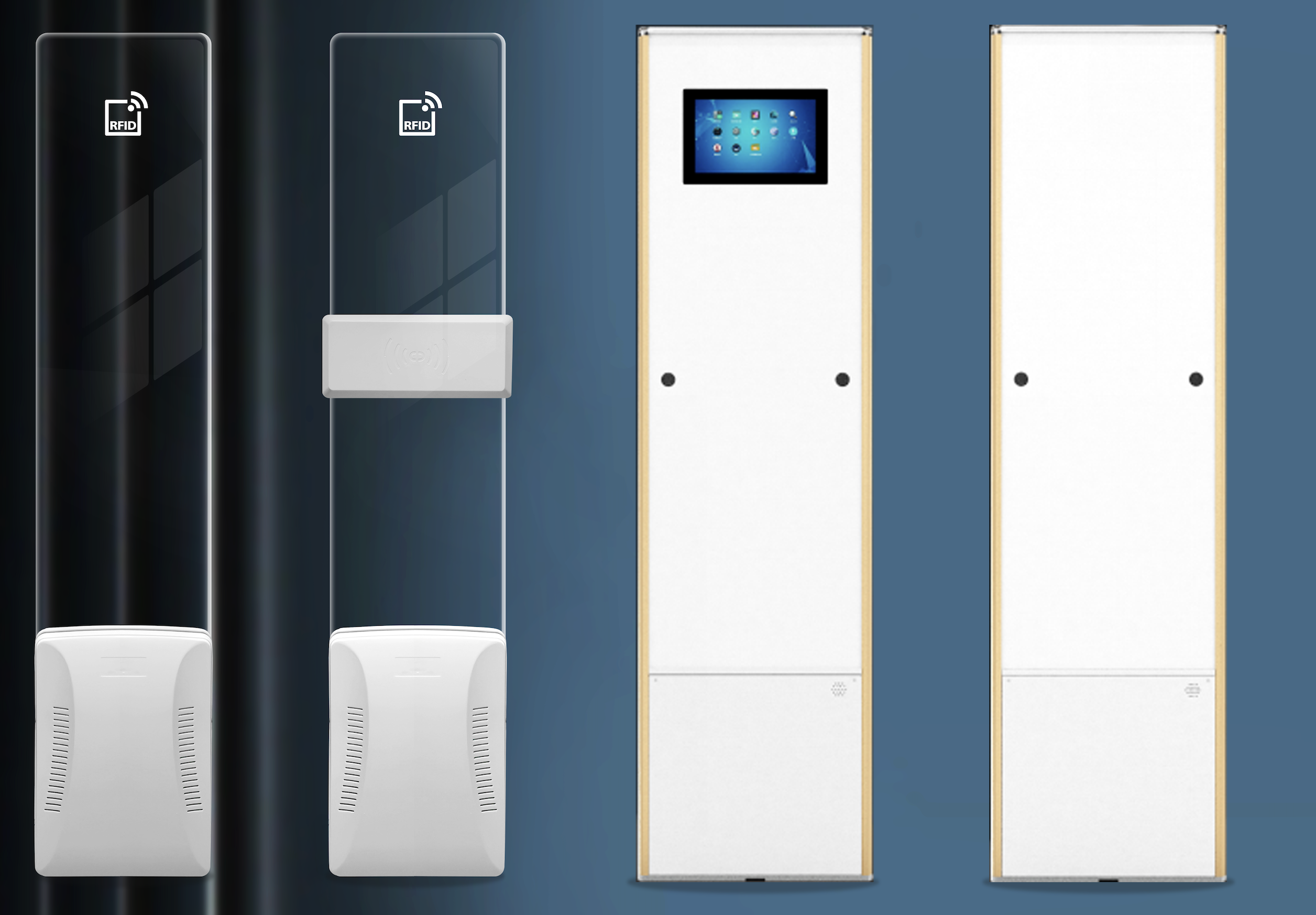 RFID smart channel door system for retail anti-theft management