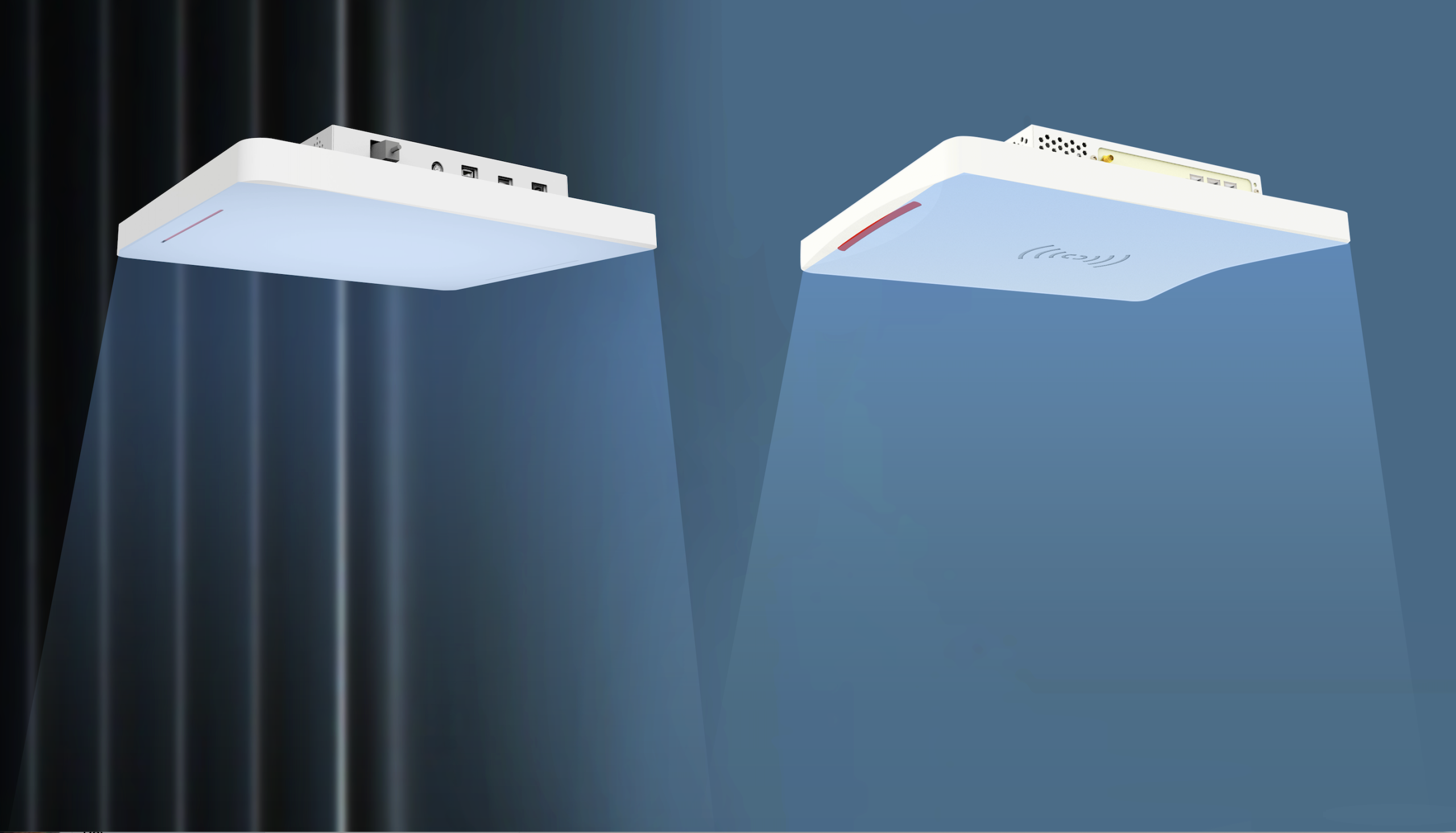 Ceiling-mounted RFID intelligent access control system